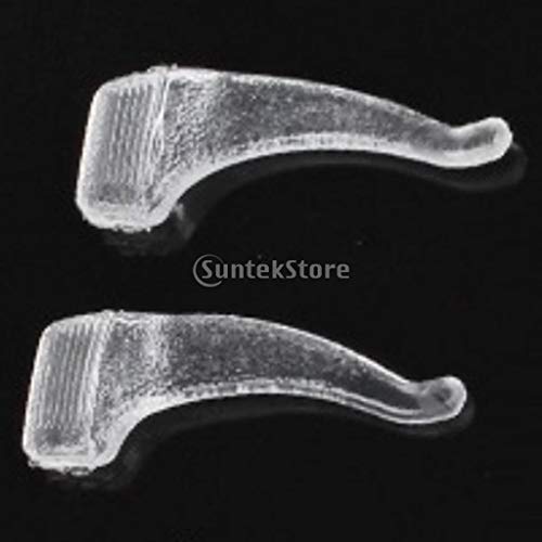Tongina 20Pcs Sports Glasses Temple Tip Glasses Transparente Ear Hook Anti Slip Rack - M