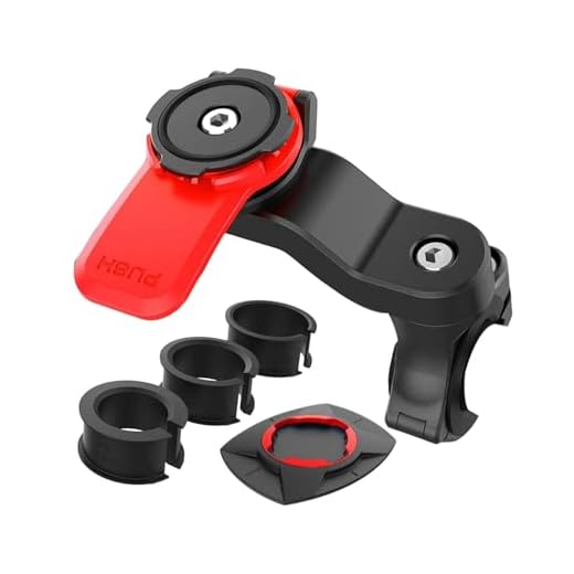 Supporto Manubrio per Moto, Porta Cellulare Bici Universale Supporto per Bicicletta E Moto, Supporto Telefono per MTB, Staccabile & Universale Ruotabile A 360 °