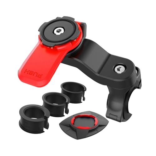 Taomeng Soporte para manillar de moto, soporte universal para bicicleta y moto, soporte para teléfono para MTB, desmontable y universal, giratorio a 360 °