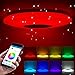 Produktbild LED Deckenleuchte, Nullnet 60W Musik Deckenlampe, RGB Farbwechsel Lampe Kompatibel mit Bluetooth-Lautsprecher, APP und Fernbedienung, Dimmbar 3000K-6500K Kinderzimmer [Energieklasse A+]