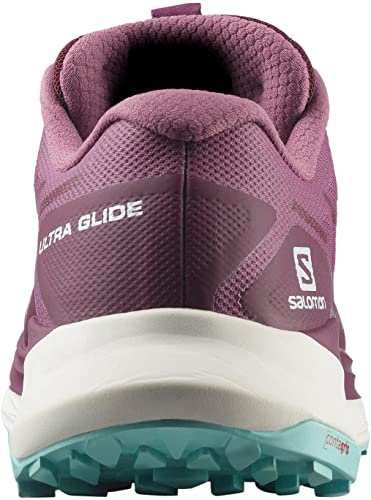 Salomon Salomon Women's Ultra Glide Trail Running Shoes for Women, Tulipwood/White/Tanager Turquoise