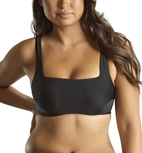 Panache Women's Gina Square Neck Bikini Top Swimwear with Underwire Support – Italian Fabric3
