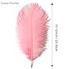 Lamar 20Pcs 10-12'' Pink Ostrich Feathers for Wedding Centerpieces, Crafts, Carnival, Gifts, Party Decor, Floral Arrangement, Bohemian Home Decor (LightPink) #1