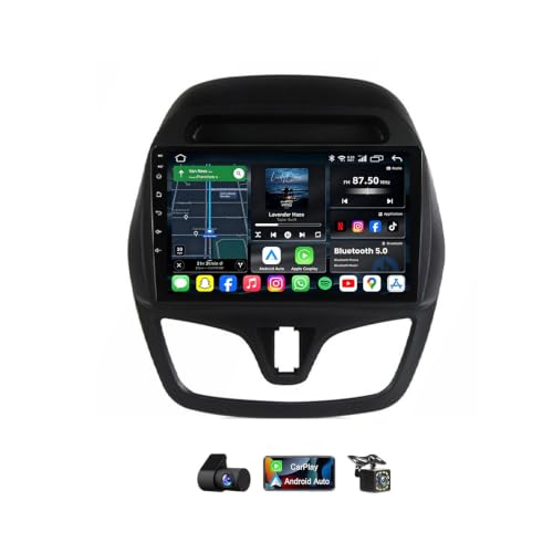 Radio coche Doble DIN 2K para Chevrolet Spark con Carplay inalámbrico y GPS