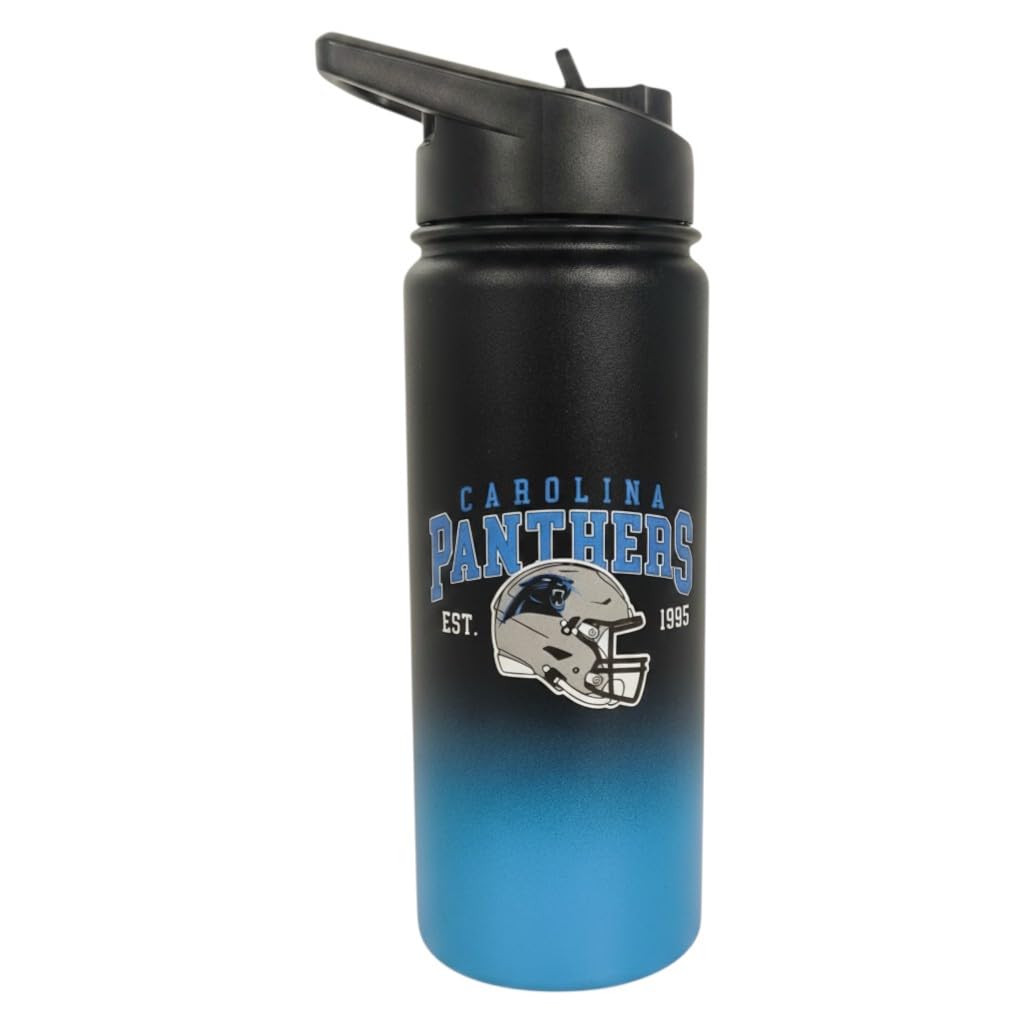 Proformance Home NFL Carolina Panthers ProFlip Vintage Arch 20oz Stainless Steel Water Bottle โ image 1