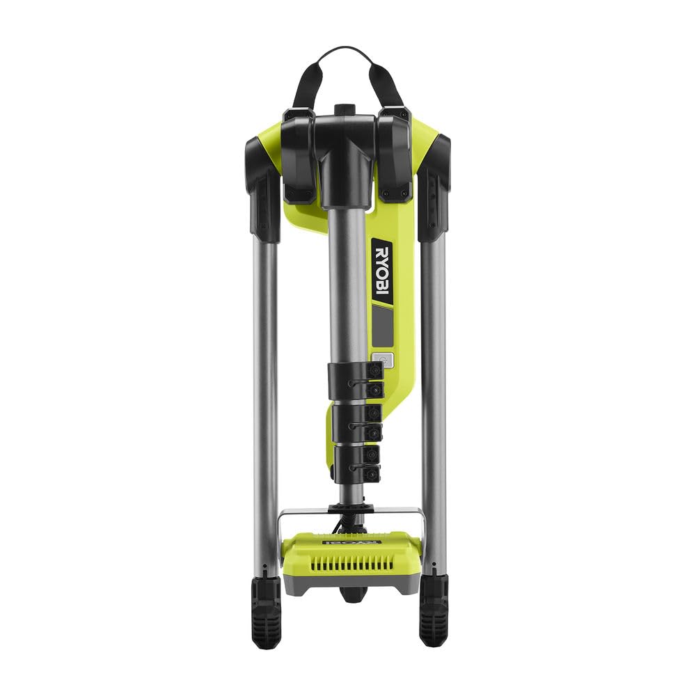 RYOBI - Projecteur LED sur trépied Sans Fil 18V ONE+ R18TL-0 – Faisceau Longue Portée, Tête Orientable, Poignée GripZone – Éclairage Chantier ou Extérieur – Batterie Non Incluse
