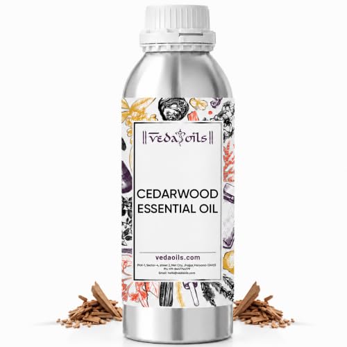 Image of VedaOils Himalayan Cedarwood Essential Oil 100ml | Pure Cedarwood Oil for Hair Growth, Skin Care, Diffusers & Aromatherapy | Soothing for Scalp & Calming Aroma for Relaxation