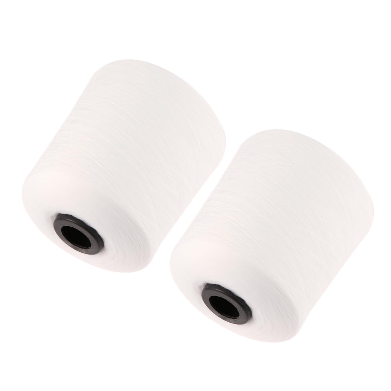 jojofuny Filo da Cucito Bianco 150d in Dacron e Plastica, 2 Pezzi, Resistente senza Giunzioni per Abiti e Cuciture Generali