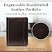 Tony Perotti Personalized Italian Leather Portfolio for Men and Women - 8.5