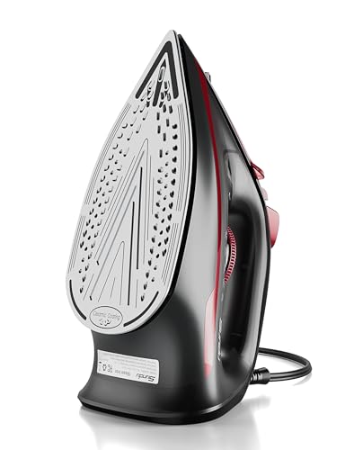 Image of Sundu Steam Iron for Clothes with Rapid Heating Ceramic Coated Soleplate, 1500W, Auto-Off Safety, Burst of Steam, Self-Clean, Anti-Calc