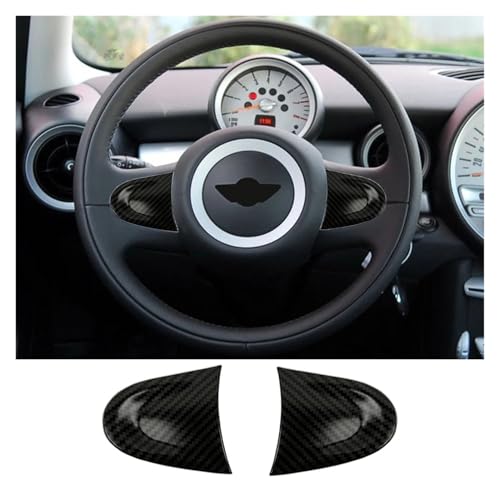 OLOKOPP Mini Cooper R55 R56 R57 R60 Countryman�ɓK�� �J�[�I�[�g�A�N�Z�T���[ �J�[�{���t�@�C�o�[�p�^�[�� �J�[�X�e�A�����O�z�C�[���J�o�[ �C���e���A�X�e�b�J�[(Carbon Pattern)