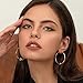 Large Knot Hoop Earrings for Women Statement 18K Hoop Earrings Lightweight Hoops Trendy Golden Hoops Fashion Jewelry