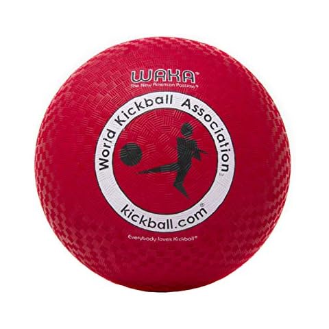 WAKA Official Kickball - Adult 10 , Red Cover