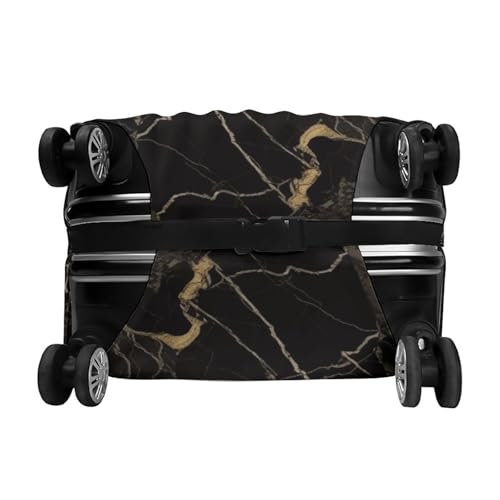 Gold Black Marble Luggage Cover, Elastic Luggage Protector Fits 19-32in Suitcases, Washable & Anti-Scratch Suitcase Cover for Men Women XL 6