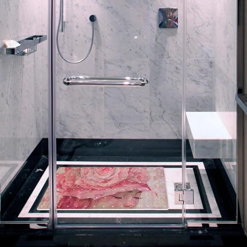 Tapis de bain de qualité supérieure Rose Manor en PVC résistant et extra long - 7