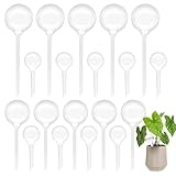 Cmaqpw 20 PCS Plant Watering Globes,Plastic Clear Watering Bulbs,Self Watering Flower Automatic Watering Device for Home Garden Plants Indoor,Outdoor,Flowerpot,(Large,Medium,Small)