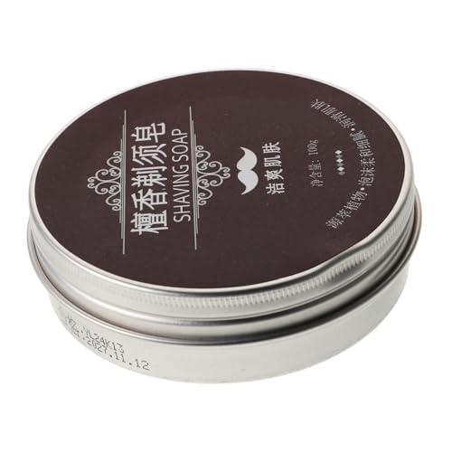 Zerodeko Jabón De Afeitar Para Hombres 100g Barra Fragancia De Sándalo Limpieza Suave Hidratante Para Piel Sensible Cuidado Facial y Barba Uso Diario