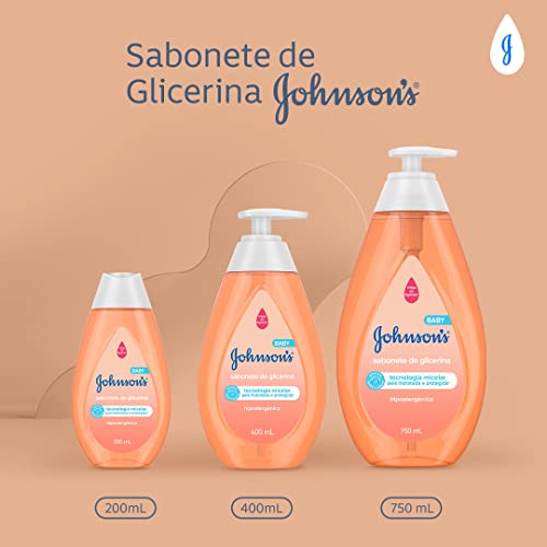 Johnson's Baby Sabonete Líquido Glicerina Da Cabeça Aos Pés, 200ml