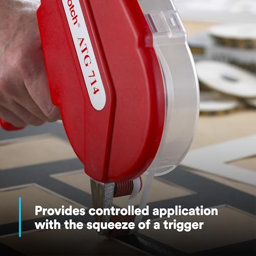 Image of 3M 714 1 /4 inch ATG Adhesive Applicator: For 1 /4 inch ATG tape (Red)