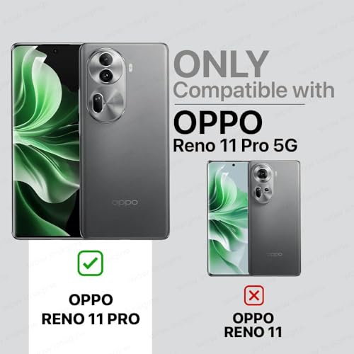 Image of WOW IMAGINE Shock Proof Flip Cover Back Case for Oppo Reno 11 Pro 5G (Magnetic Button Flip Case | Wallet Pockets & Stand | Leather Finish | Aquamarine)