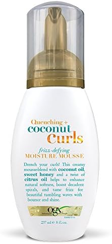 OGX Quenching + Coconut Curls Frizz-Defying Moisture Mousse, 8 Ounce