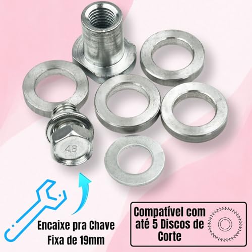 Haste Adaptador Soquete M14 Multi Disco Ranhurar Cortar Parede Esmerilhadeira Lixadeira Rebarbadora