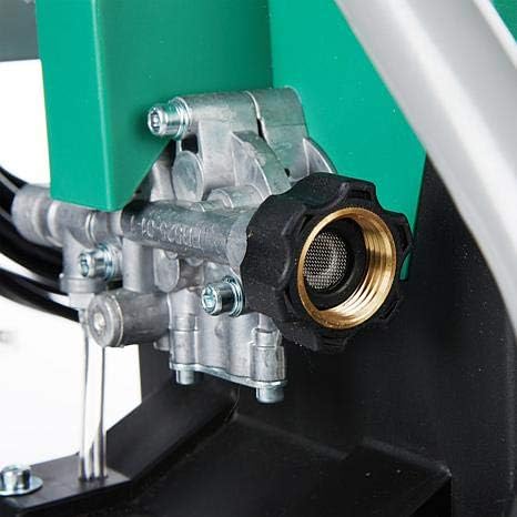 Water inlet connection with integrated filter.