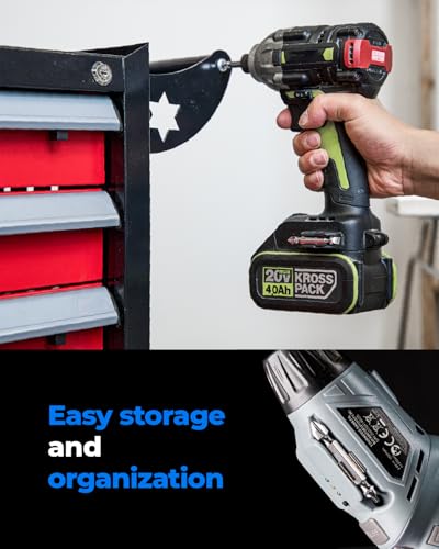 Image of toolant Double-Ended Screwdriver Power Bit,6Pcs 2 Inch PH2 /SL6,#2 Phillips Impact Driver Bits,Flat Head Drill Dit Set With Magnetic, Two Sides Screwdriver Bits Set with Storage Case