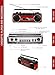 Riptunes Cassette Boombox, Retro Blueooth Boombox, Cassette Player and Recorder, AM/FM/SW-1-SW2 Radio-4-Band Radio, USB, and SD, RED