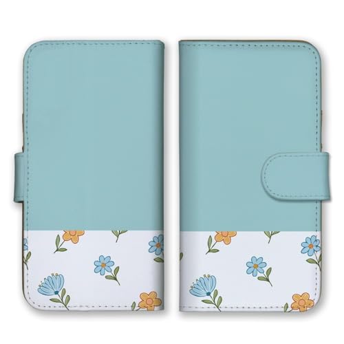 スマホケース Google Pixel 9a グーグルピクセル9a ケース カバー 手帳型 手帳型ケース 花柄 お花 小花 フラワー 02.ブルー