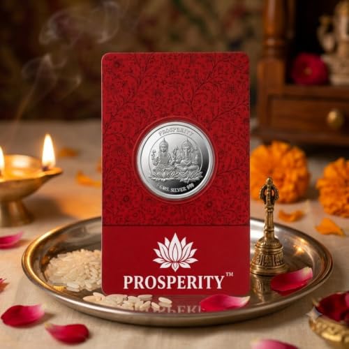 Image of PROSPERITY Ganesh Lakshmi 999.9+ Pure Silver Coin 5g BIS Hallmarked