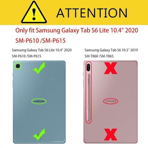 Housse rotative 360 pour Samsung Tab S6 Lite avec support multi-angles