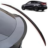 FormiPow Spoiler Fit for Tesla Model Y Juniper 2025 2026, 3-Piece ABS Adhesive Rear Spoiler Wing OEM Rear Trunk Lip, Aerodynamic Stability, 2025 2026 Model Y Juniper Accessories (Matte Black)