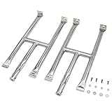 TAILGRILLER Burner Tube Set for Blackstone 22 Inch Table Top Griddle, Set of 2 Stainless Steel Grill Burner Tubes with Screws