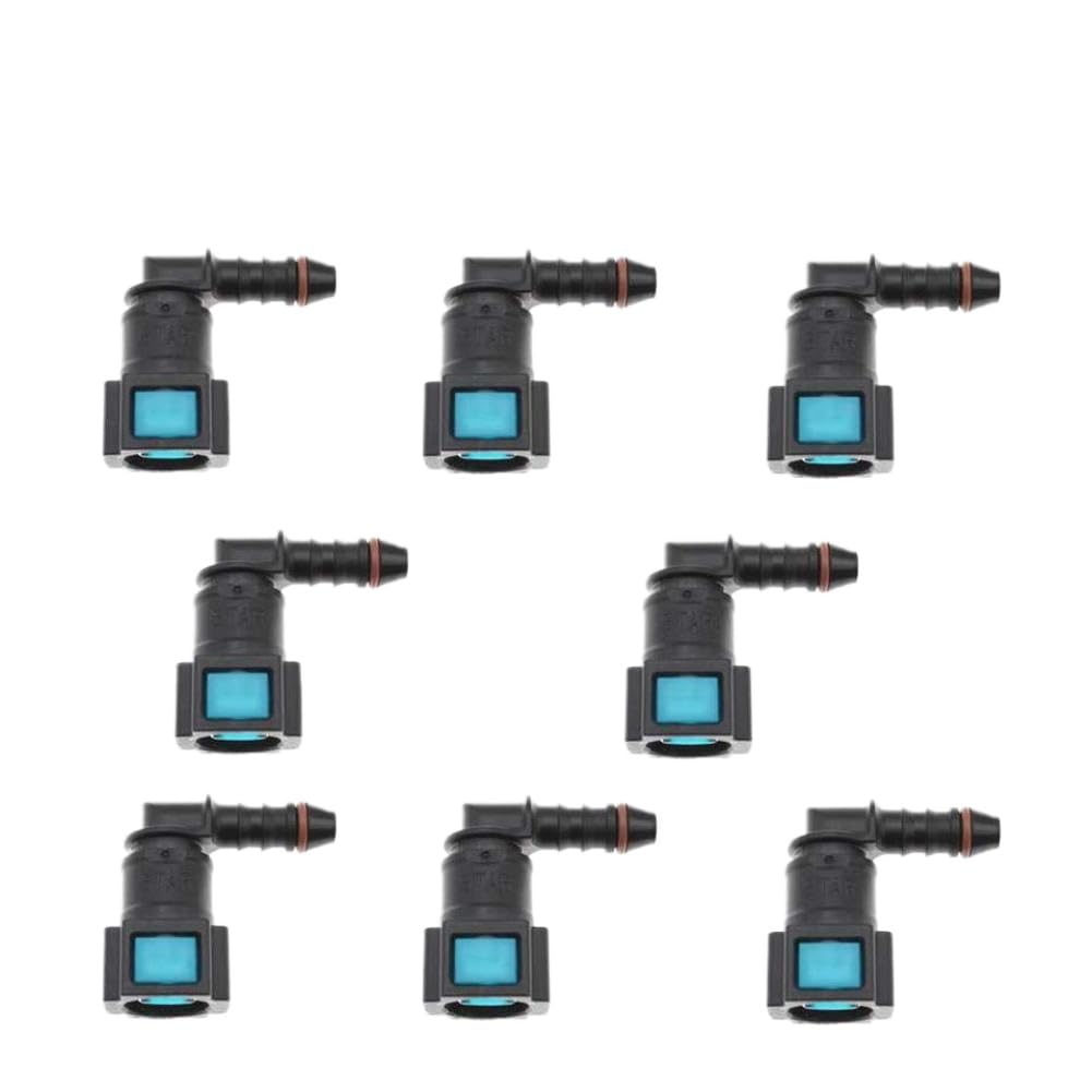 Fdeqalx 8Pcs Fuel Line Hose Coupler Quick Release Connector 2 5 8 10 Mm 7.89 Inch Id6 Auto Car Carburetor Part(8Pcs)