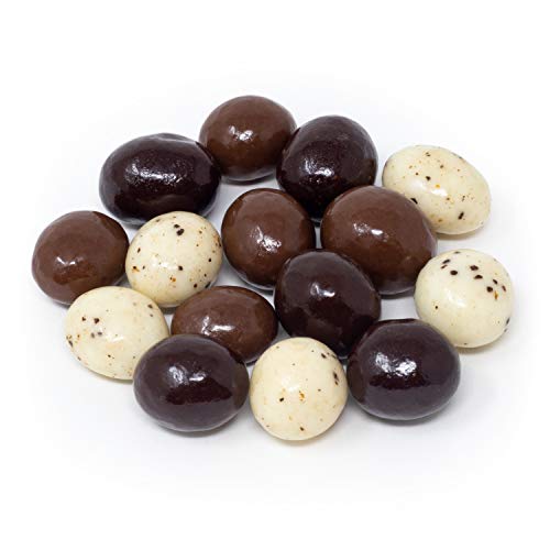 LaetaFood Chocolate Covered Espresso Beans Coffee Tricolor Bulk Candy, 30 Ounces