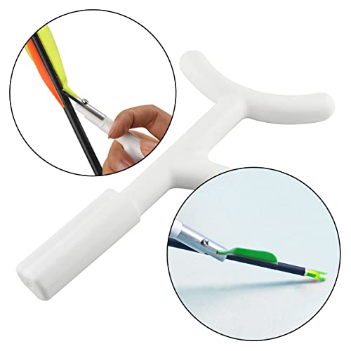 Dghaop Fletching Remover Arrow Stripper Scraper Feather Fletching Removing Tool 4 Blades Shaving Device For Wood Arrow Carbon Arrow Clean Up The Feather #TOP5