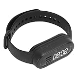 Sxhlseller Smart-Armband, Smart-Armband mit Bluetooth-Lautsprecher, MP3-Player, LED-Digitalanzeige, Multifunktions- für Outdoor-Sportarten, Laufen, Klettern, Radfahren, Schlafen (Black)