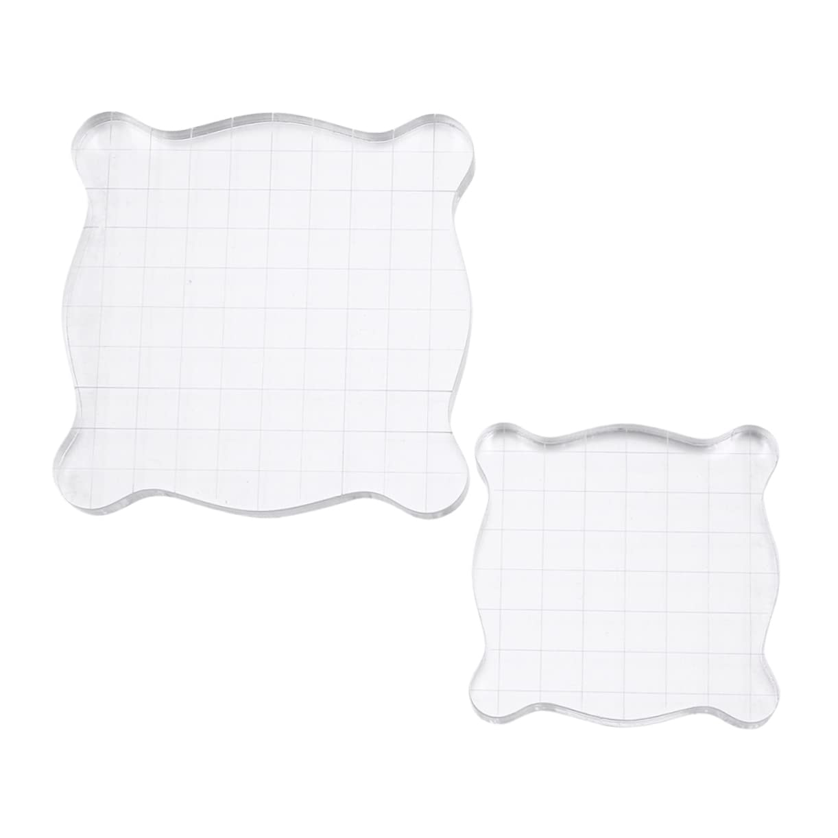 ULDIGI DIY Stamp Accessories Kit Acrylic Stamp Handles Blocks Multi-Size Combinations