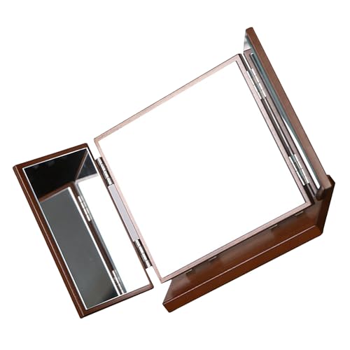 Espejo de Maquillaje Plegable de Madera KICHOUSE