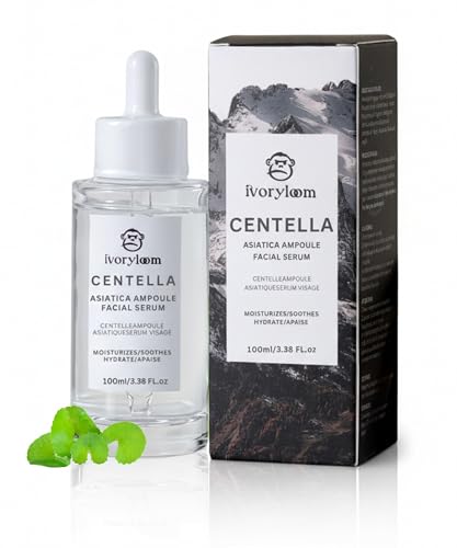 ivoryloom Centella Asiatica Ampoule Serum - 100ML / 3.38 Fl. Oz | Gentle on Sensitive Skin | Lightweight, Non-Sticky Hydration | Soothing Care in Every Drop