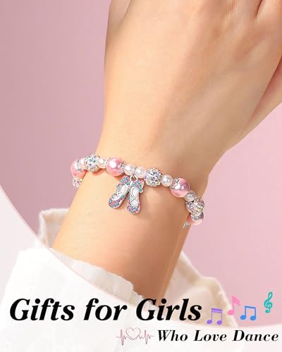 Rhinestone Dance Bracelet- Girls Dance Recital Graduation Birthday Christmas Gifts for Granddaughter Daughter Niece Friend Dancer2