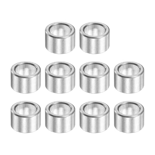 Entretoise ronde en aluminium pour éliminer le jeu des vis et boulons, lot de 10 pièces