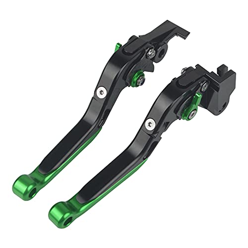 YOWLING Palancas de embrague de freno ajustables para motocicleta compatibles con Z900 Z 900 2017-2021-negro+negro+verde+verde