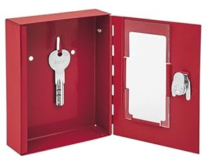 Wedo Notschlüsselkasten Rot Stahlblech 1 Haken