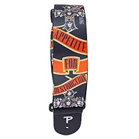 ADJUSTABLE AND COMFORTABLE: LPCP-6013 - Official Licensing – Guns N’ Roses Polyester Guitar Strap. Take a load off your shoulders and neck with 2” wide, adjustable Polyester guitar strap that provides even weight distribution and superior comfort eve...