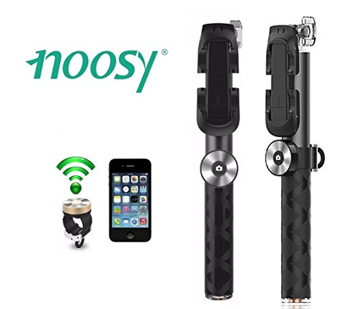 Original Noosy® br0802 Bluetooth Selfie Stick Monopod – iOS Android – Función Shutter – Negro – Una Perfecta regalo Idea ✅