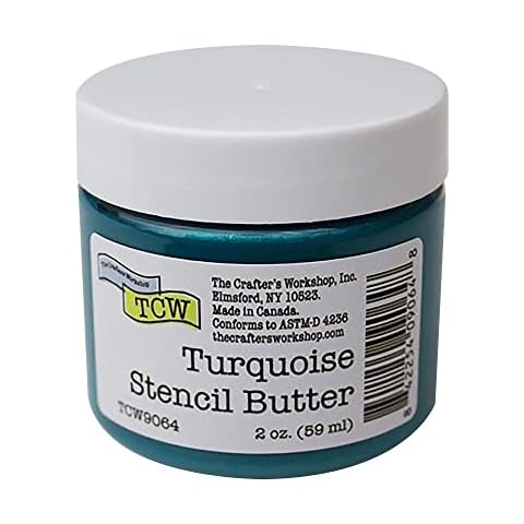 Crafters Workshop 2OZ Turquoise Stencil Butter Cover