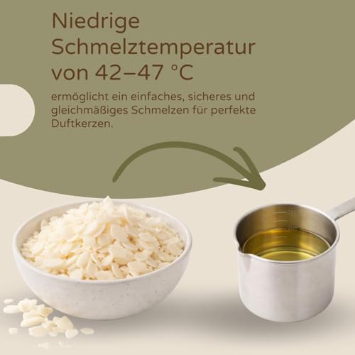 Cera de soja natural premium de 1kg para la fabricación de velas en vaso 8