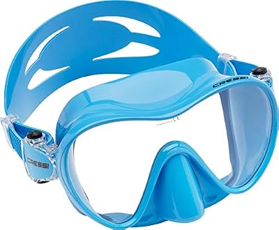Cressi F1 Mask - Máscara Monocristal Tecnología Frameless - Talla L - S